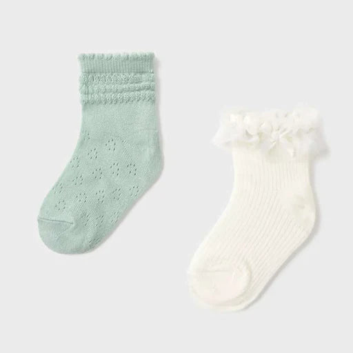 2 Sock Pair Lago & White