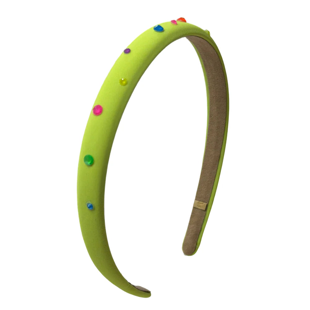 Neon Yellow Gummy Headband
