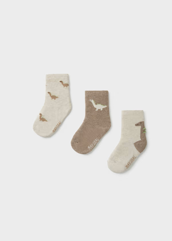 Dino Patterned Sock Set