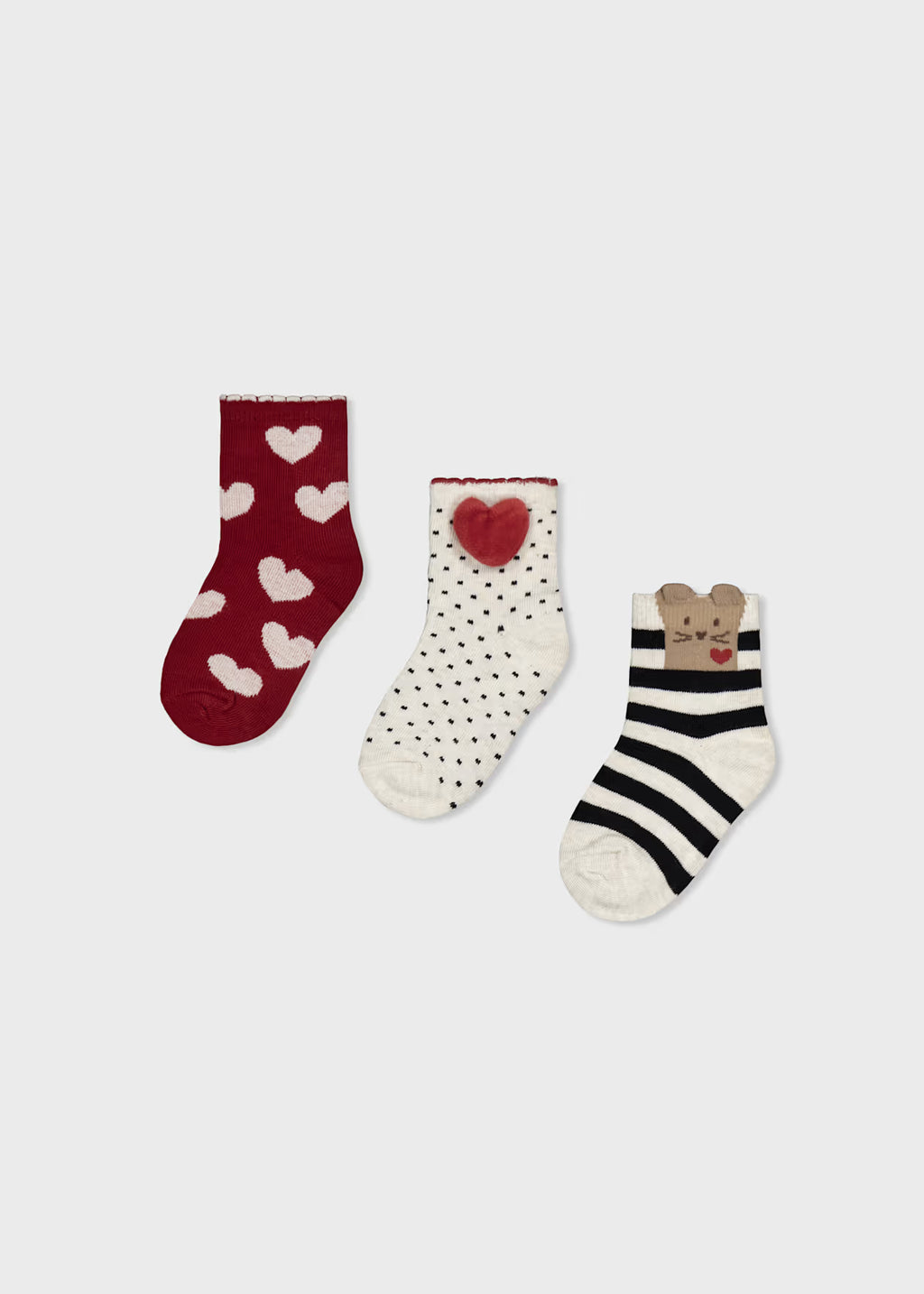 Heart 3-pack Socks
