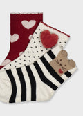 Heart 3-pack Socks