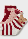 3 Pack Heart Socks