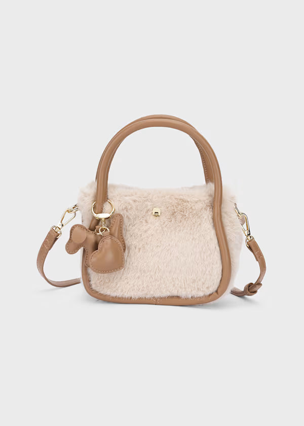 Faux-Fur Bag with Charm