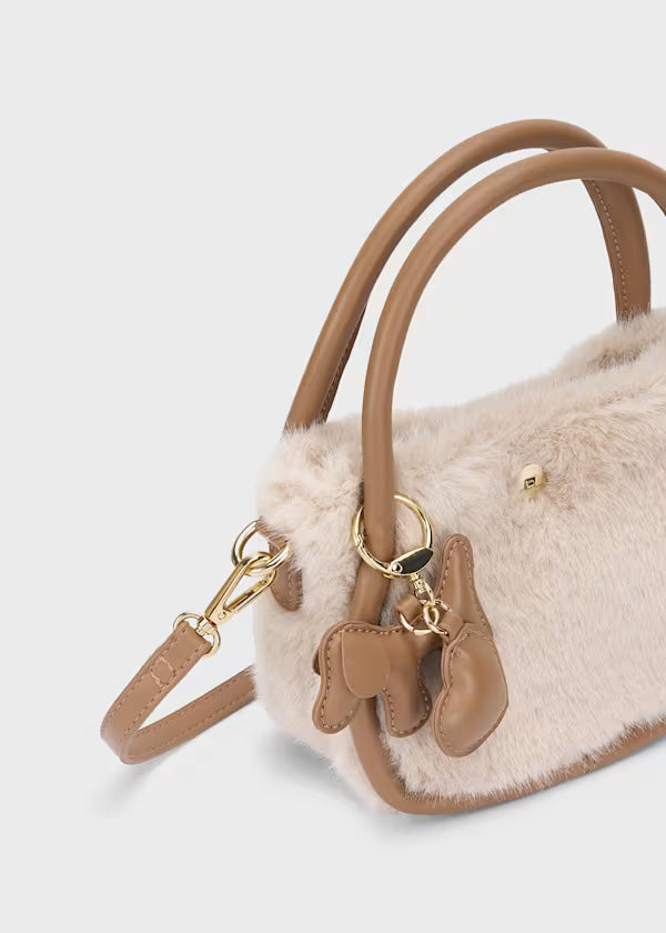 Faux-Fur Bag with Charm