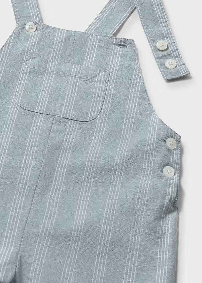 Striped Linnen Dungaree