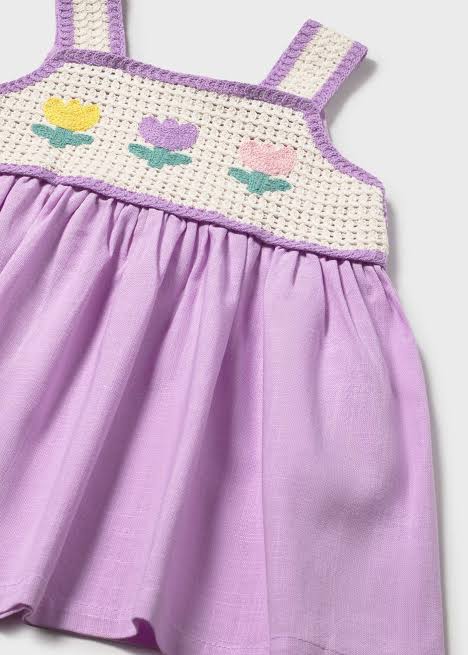 Lilac Crochet Dress
