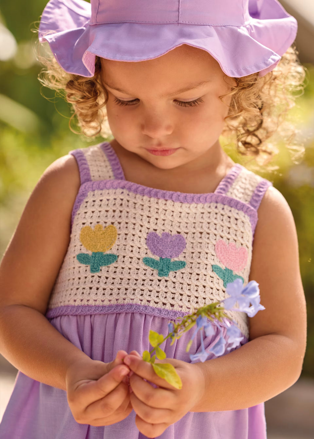Lilac Crochet Dress