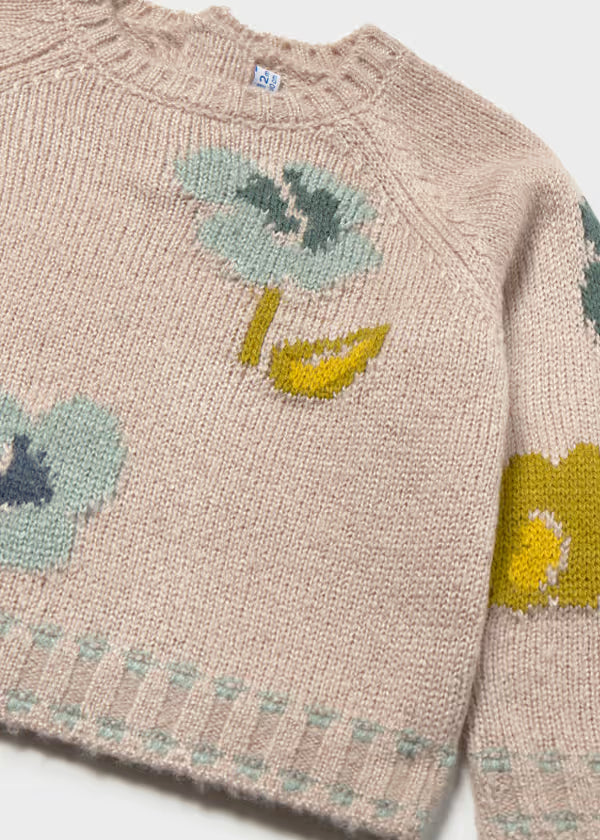 Flower Jaquard Sweater