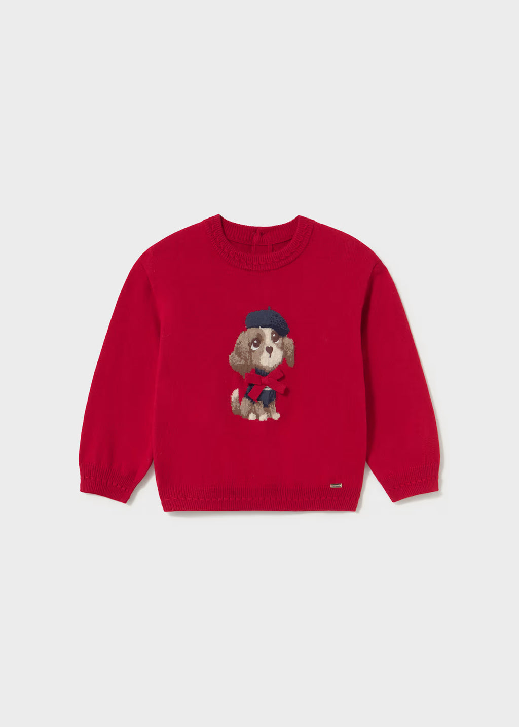Puppy Bow Tie Sweater