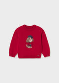 Puppy Bow Tie Sweater