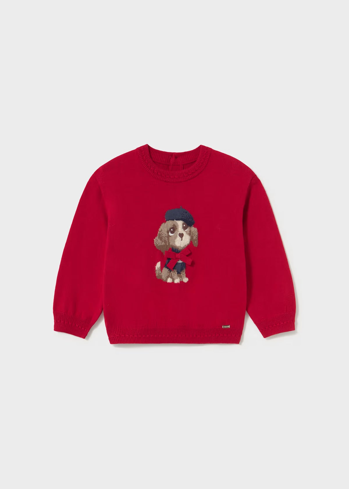 Puppy Bow Tie Sweater