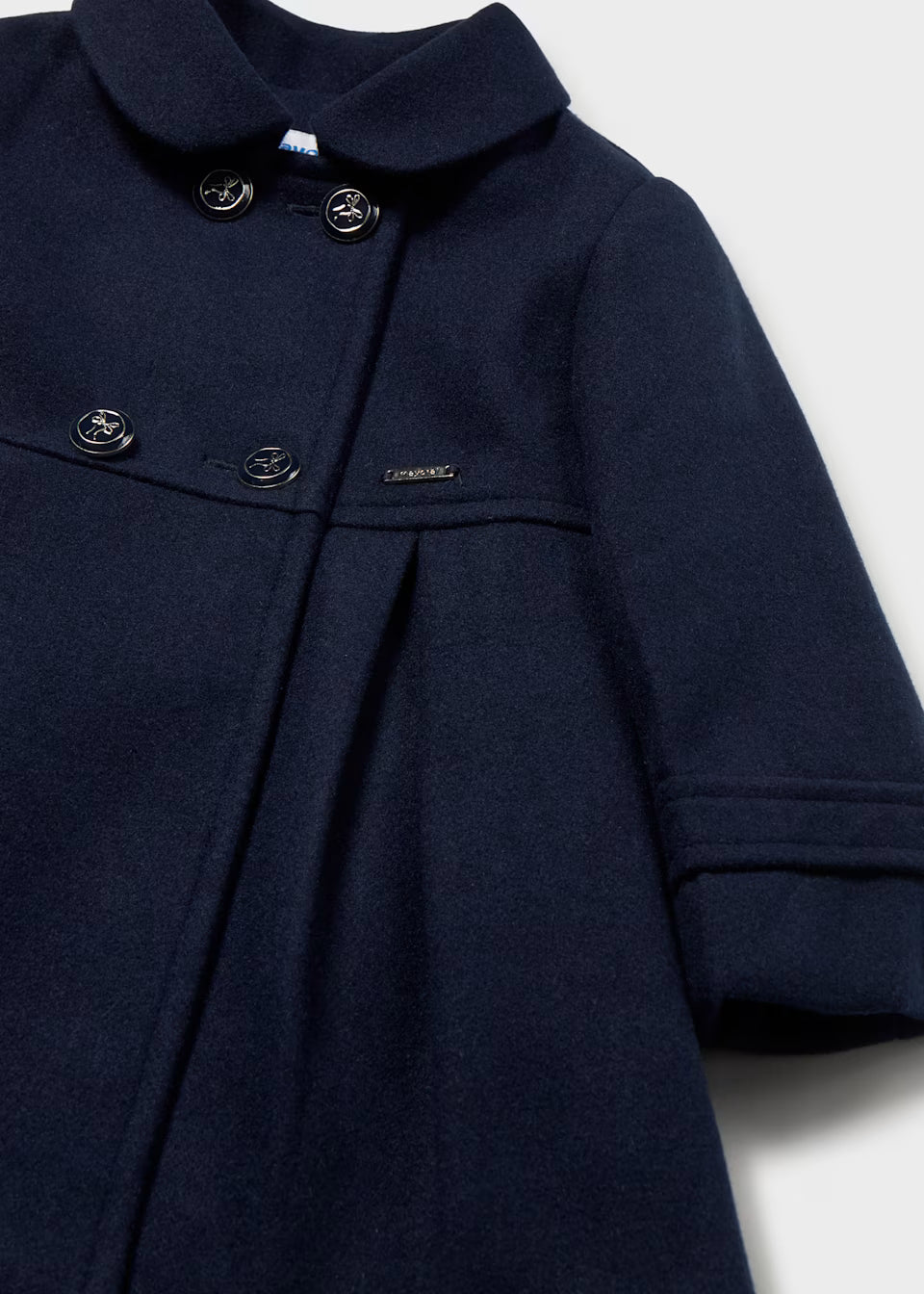 Blue Wool Blend Coat