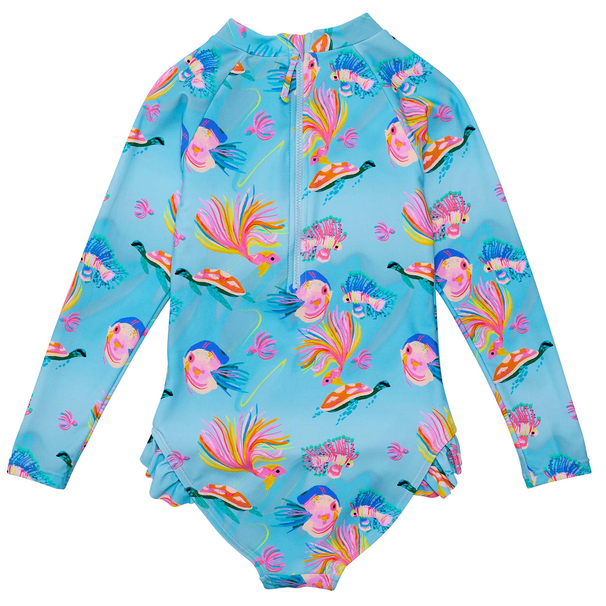 Girls Kaleido Fish Surf Suit