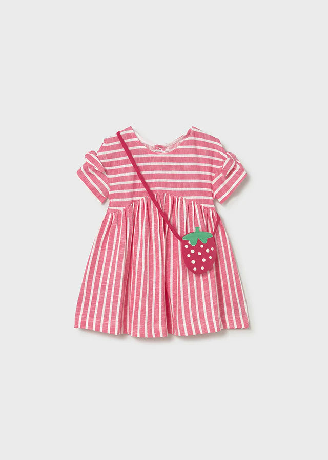 Red Geranium Striped Dress