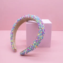 Blue Padded Sprinkles Headband