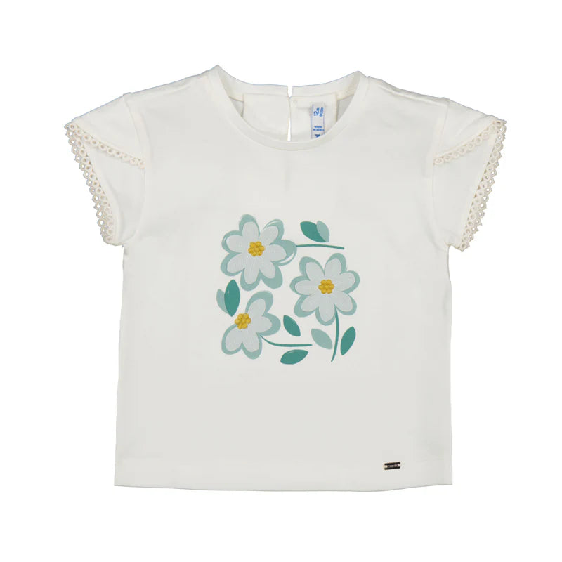 Lago Flower White T-Shirt