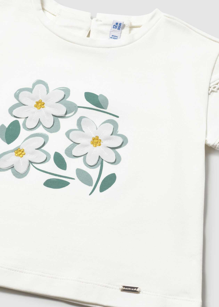 Lago Flower White T-Shirt