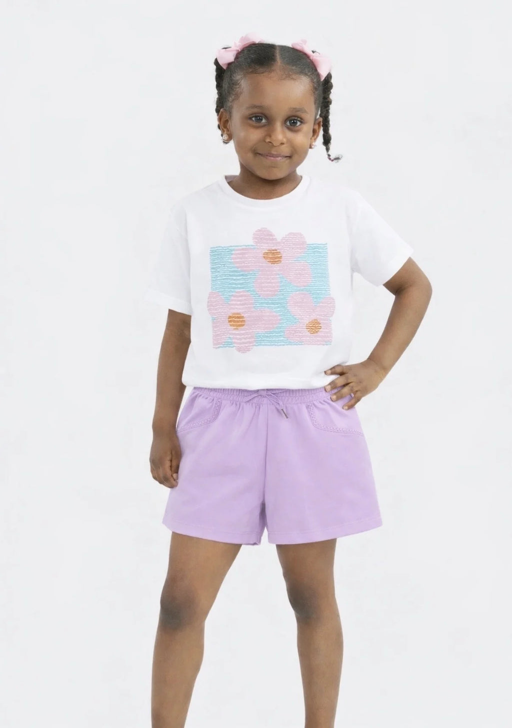 Purple Chenille Shorts