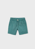 Green Linen Bermuda Short