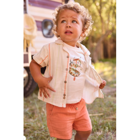 Orange Arcilla Short