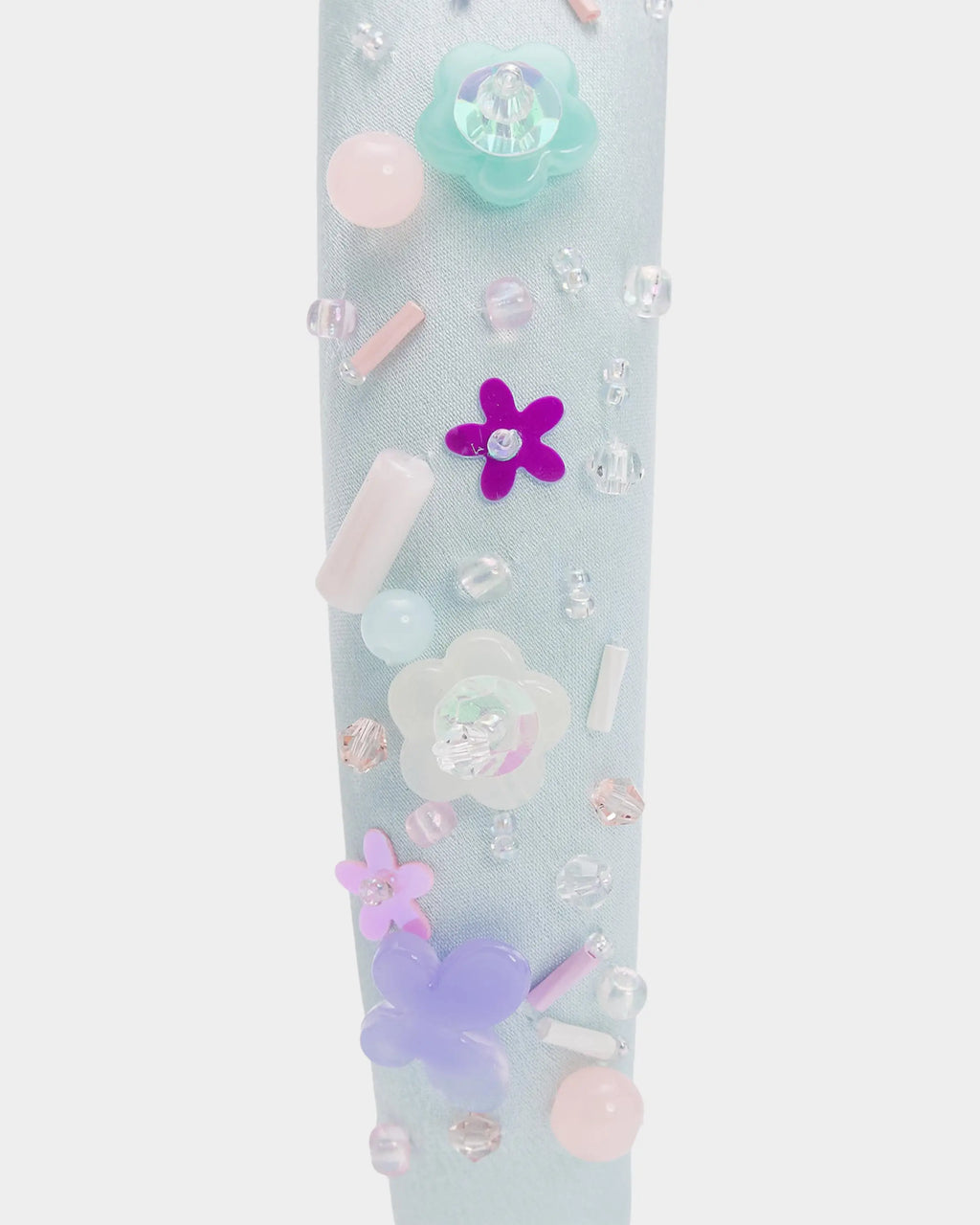 Padded Shimmer Light Blue Headband